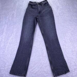 Abercrombie &‎ Fitch Women's 90's Straight Ultra High Rise Jeans Size 25/0 Gray